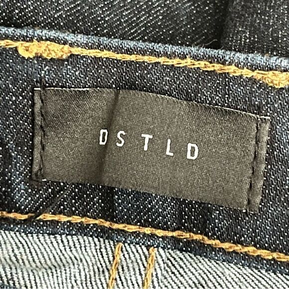 DSTLD Men's Slim Straight Jeans Size 34 Dark Wash Rigid Denim - Picture 7 of 10
